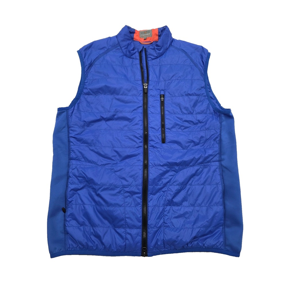 Fennec Primaloft Golf Full Zip Blue Men's Puffer Vest - M‎